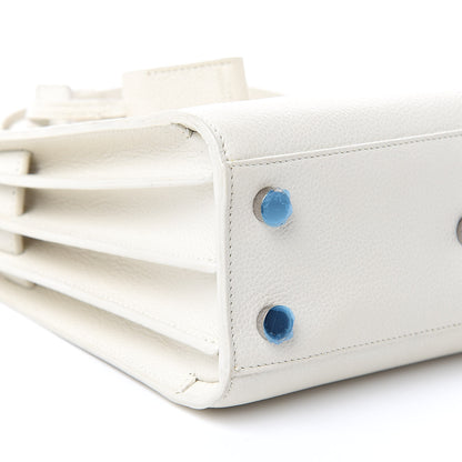 Saint Laurent Grained Calfskin Nano Sac de Jour Dove White 8 of 13