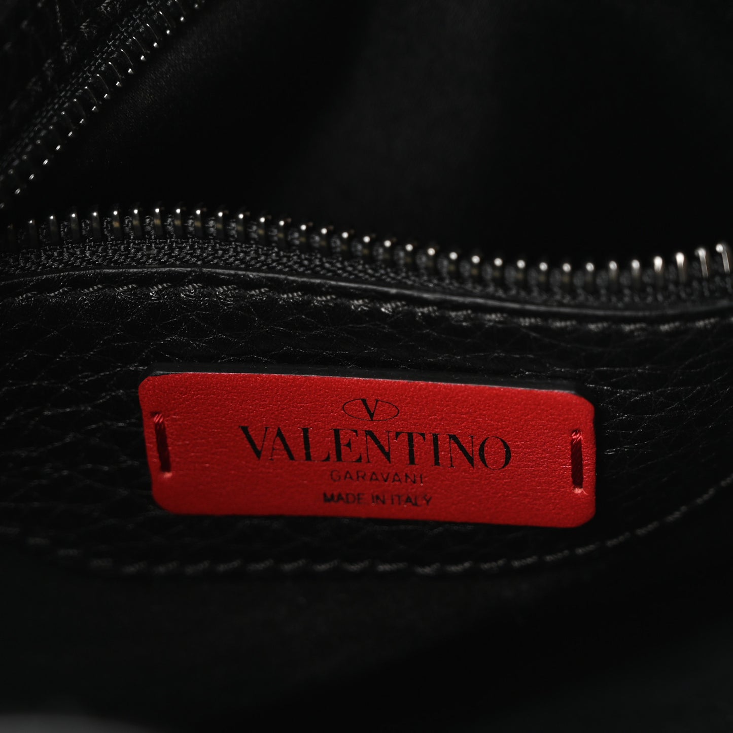 Grained Calfskin Turquoise Small Rockstud Rolling Flip-Lock Messenger Black