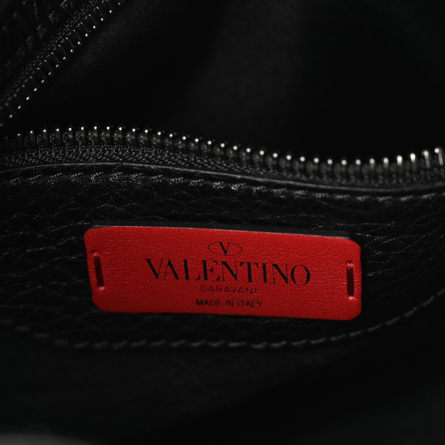 Valentino Garavani Grained Calfskin Turquoise Small Rockstud Rolling Flip-Lock Messenger Black 6 of 9