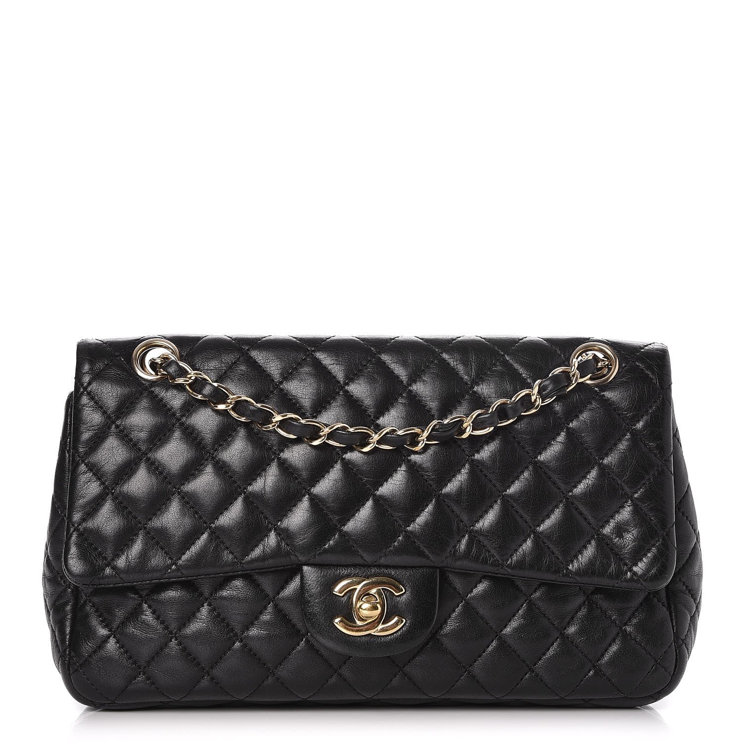 Chanel Lambskin Micro Quilted Small Single Flap Black 1 of 9