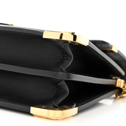 Louis Vuitton Calfskin Nanogram Embossed Dauphine MM Black 9 of 9