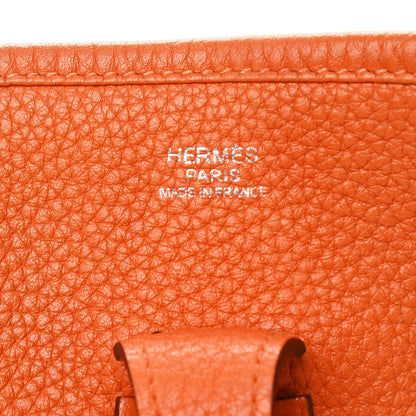 Hermes Taurillon Clemence Evelyne III PM Orange 6 of 10