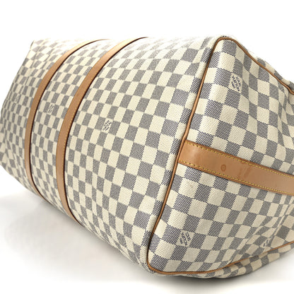 Louis Vuitton Damier Azur Keepall Bandouliere 55 10 of 22