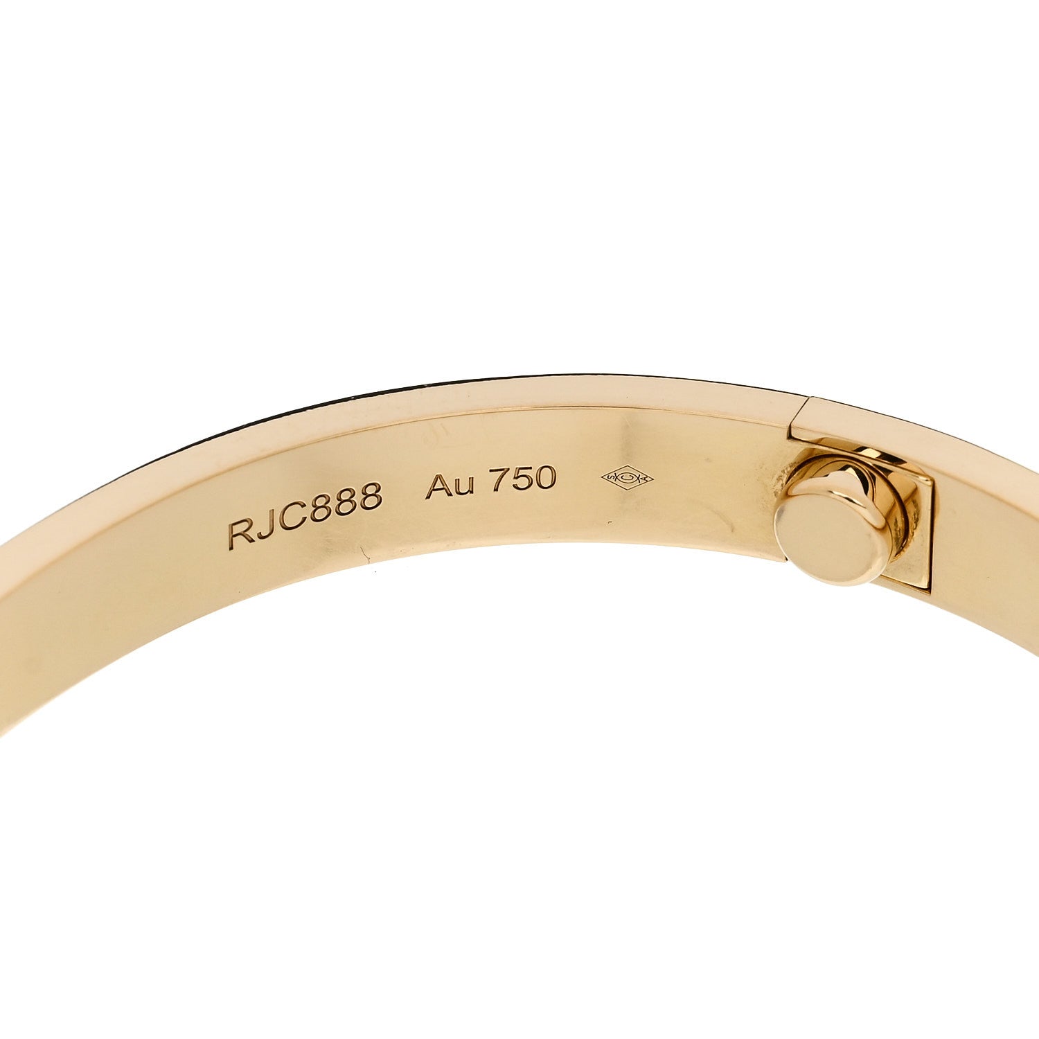 Cartier 18K Yellow Gold LOVE Bracelet 17 7 of 8