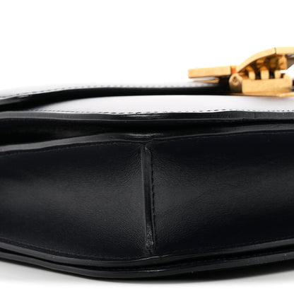Celine Box Calfskin Medium Classic Box Flap Bag Navy 8 of 9