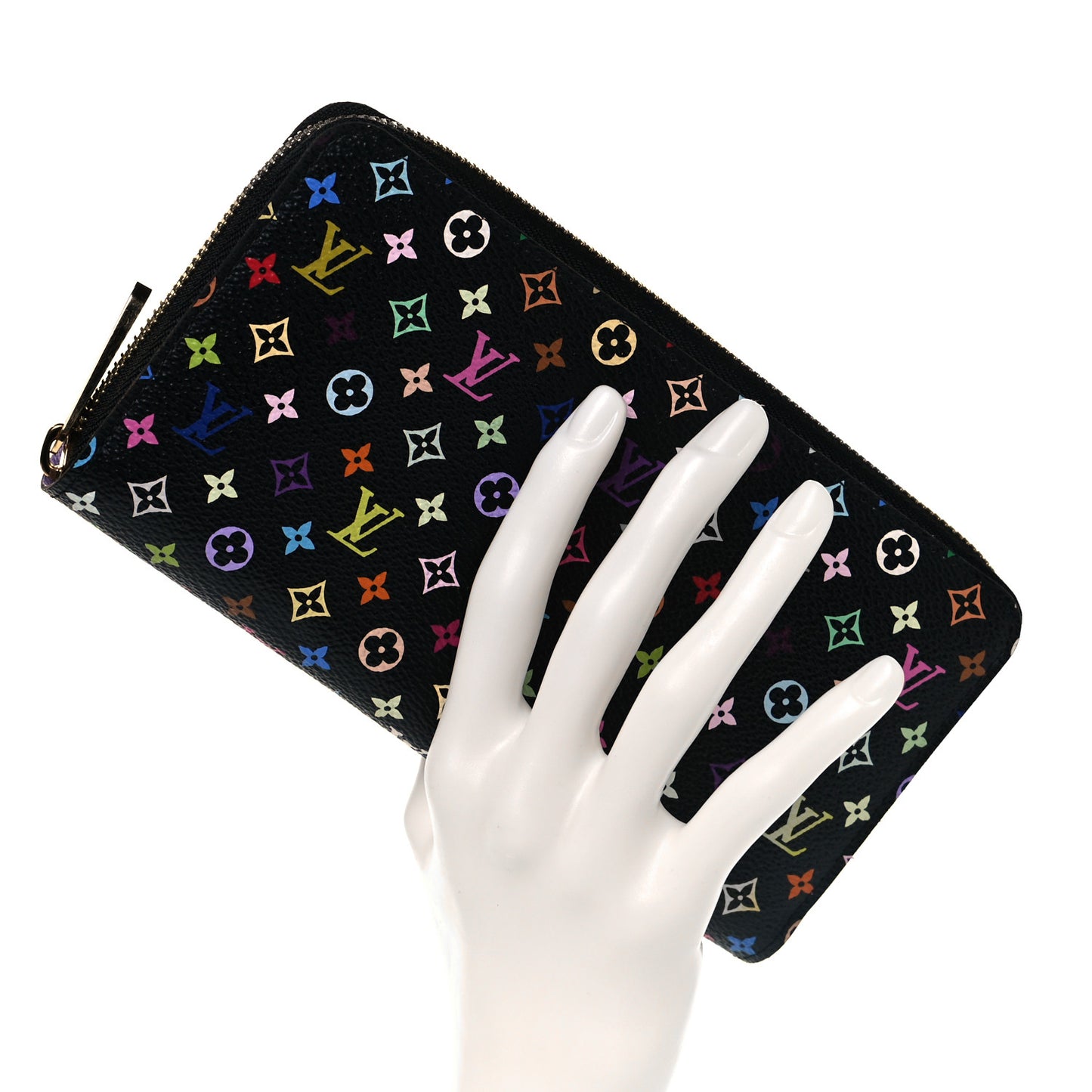 Monogram Multicolor Zippy Wallet Black Violet