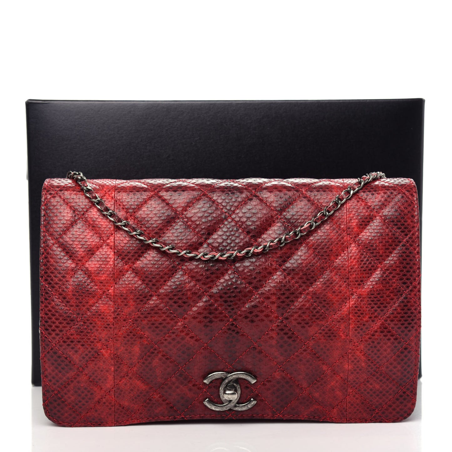 Karung Quilted Clutch Flap Red