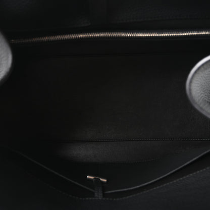 The Row Matte Grained Calfskin EW Margaux Black 4 of 8