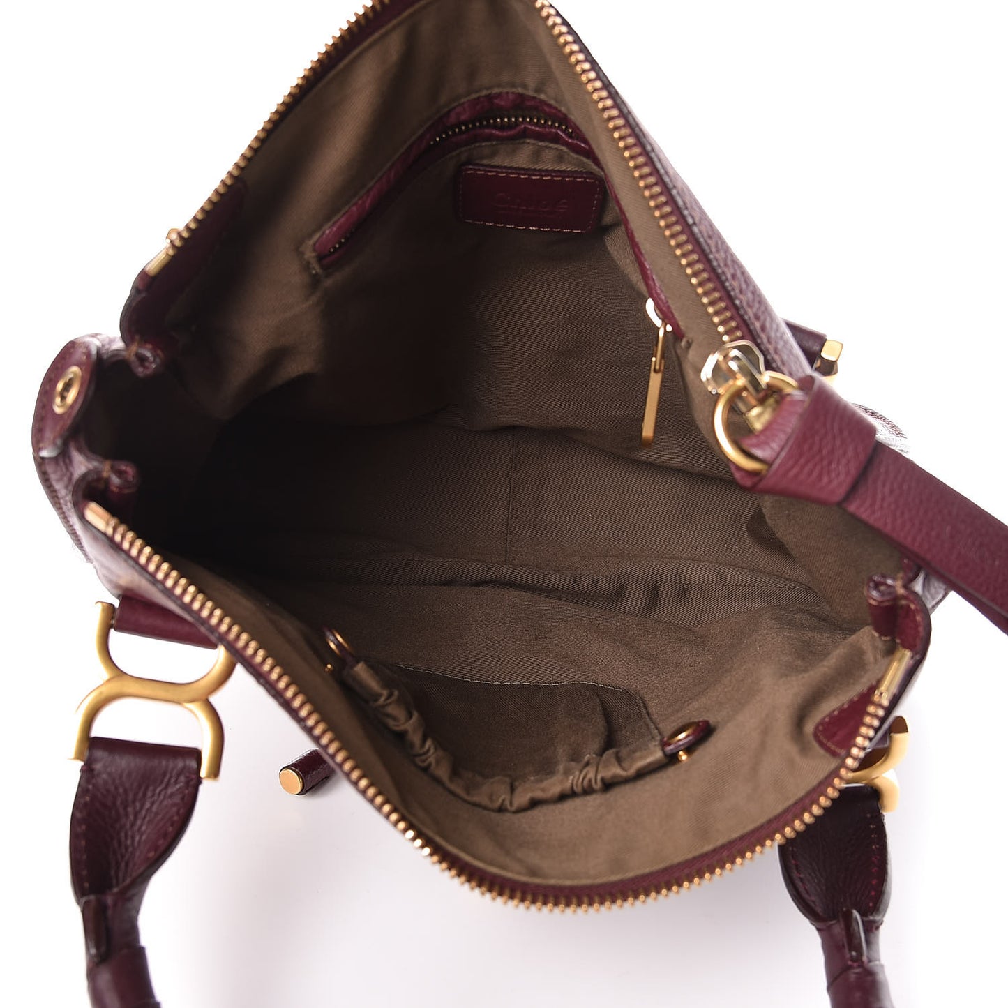 Calfskin Medium Marcie Satchel Wine Purple