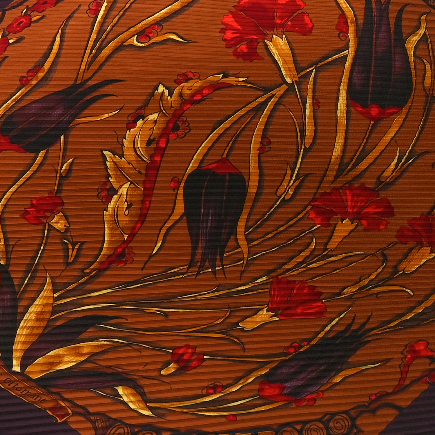 Hermes Silk Ceramique Ottomane Plisse Scarf 90 3 of 4