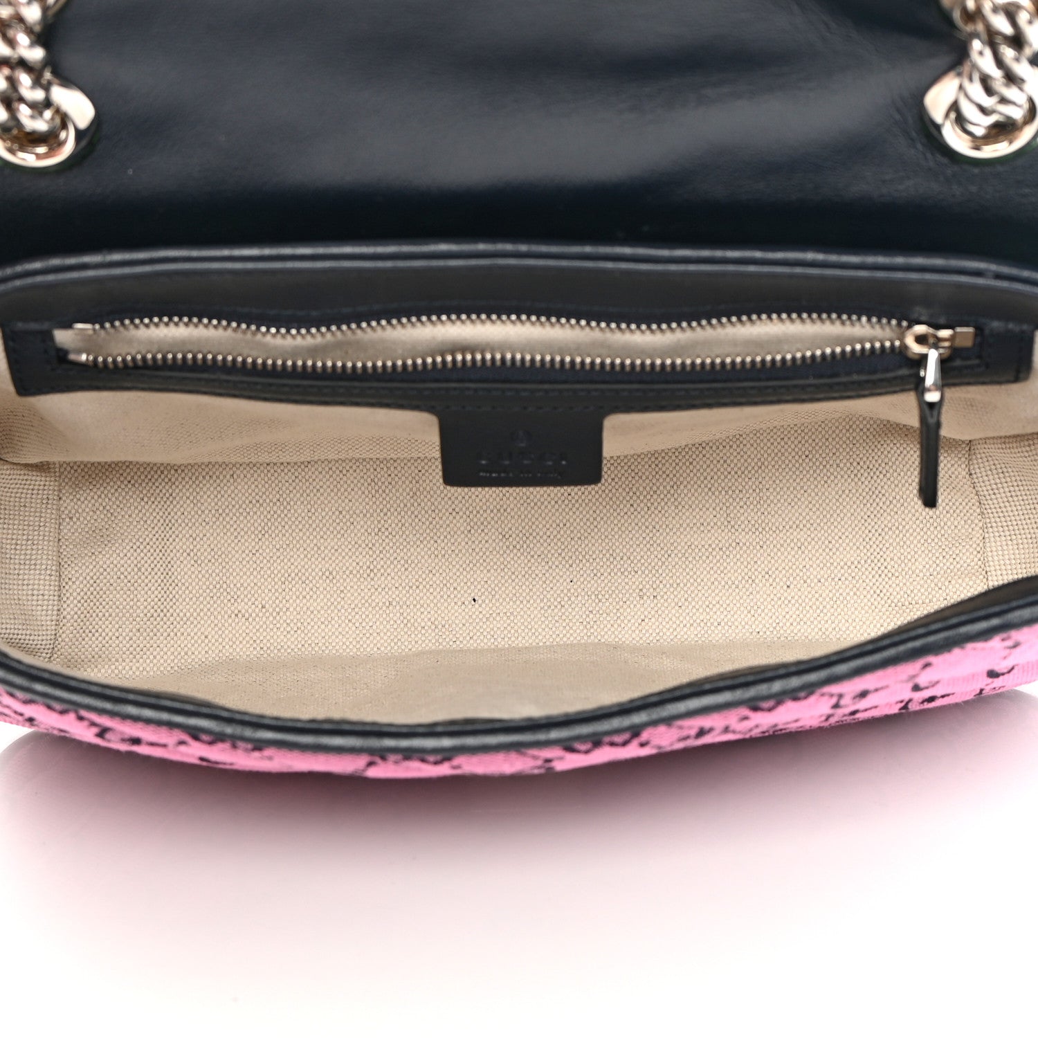 Gucci Monogram Multicolor Matelasse Diagonal Small GG Marmont Shoulder Bag Light Blue Pink Blue Green Red 5 of 11