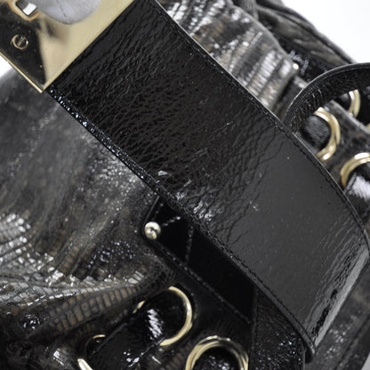 Jimmy Choo Lizard Embossed Leather Riki Bag 10 of 10