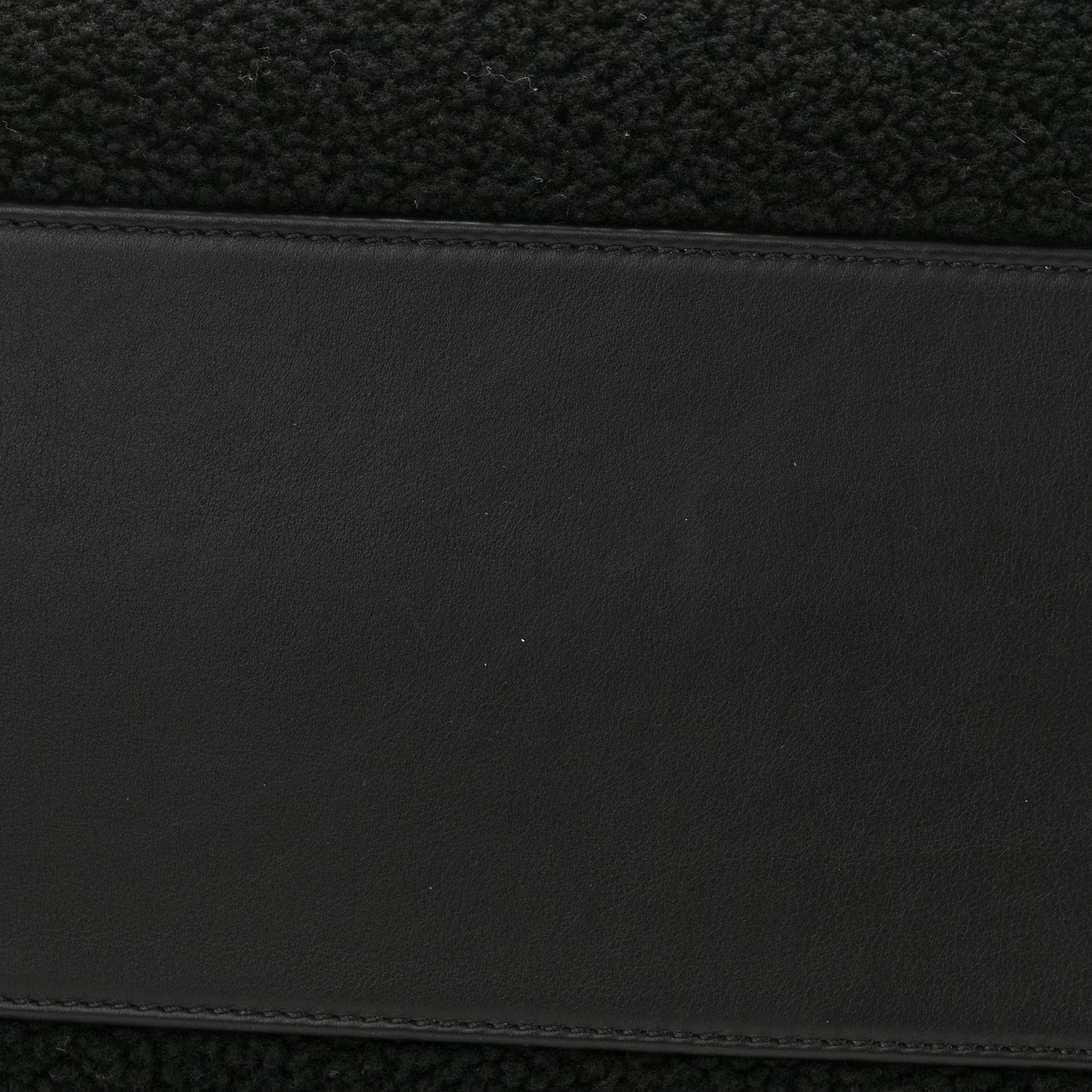 Shearling Large Deauville Tote Black