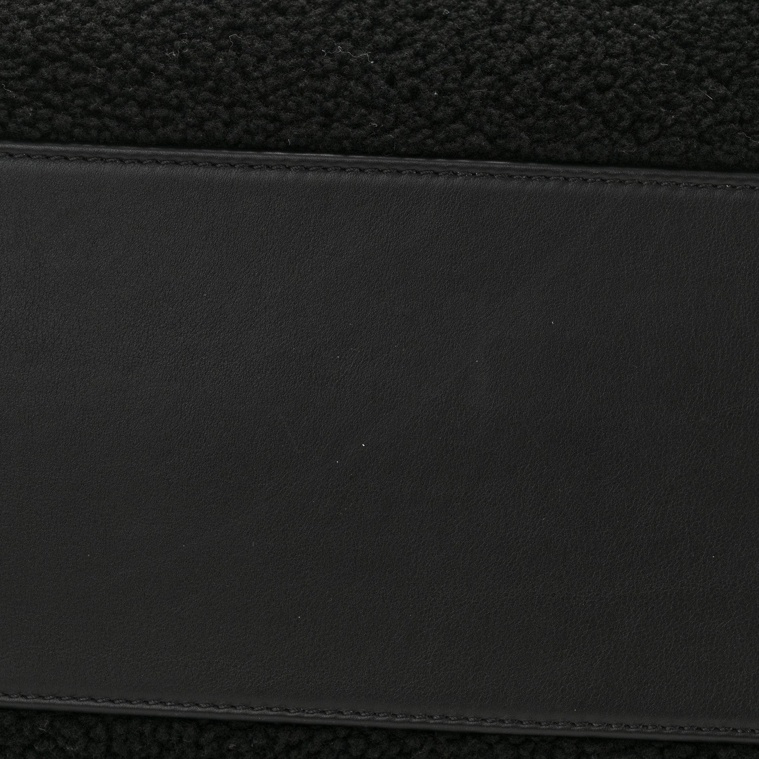 Chanel Shearling Large Deauville Tote Black 9 of 11