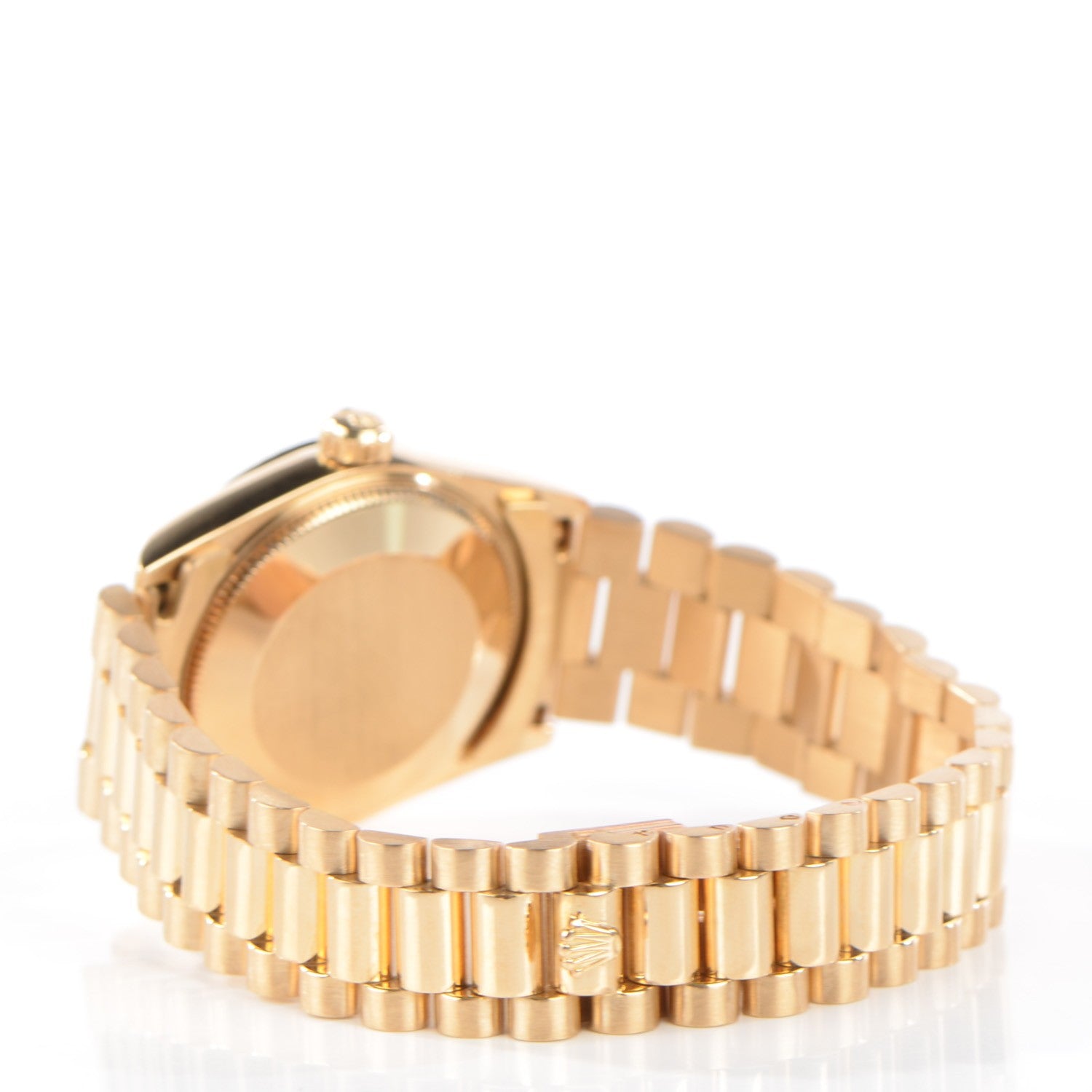 Rolex 18K Yellow Gold Diamond 31mm Oyster Perpetual Datejust President Watch Champagne 68278 3 of 8