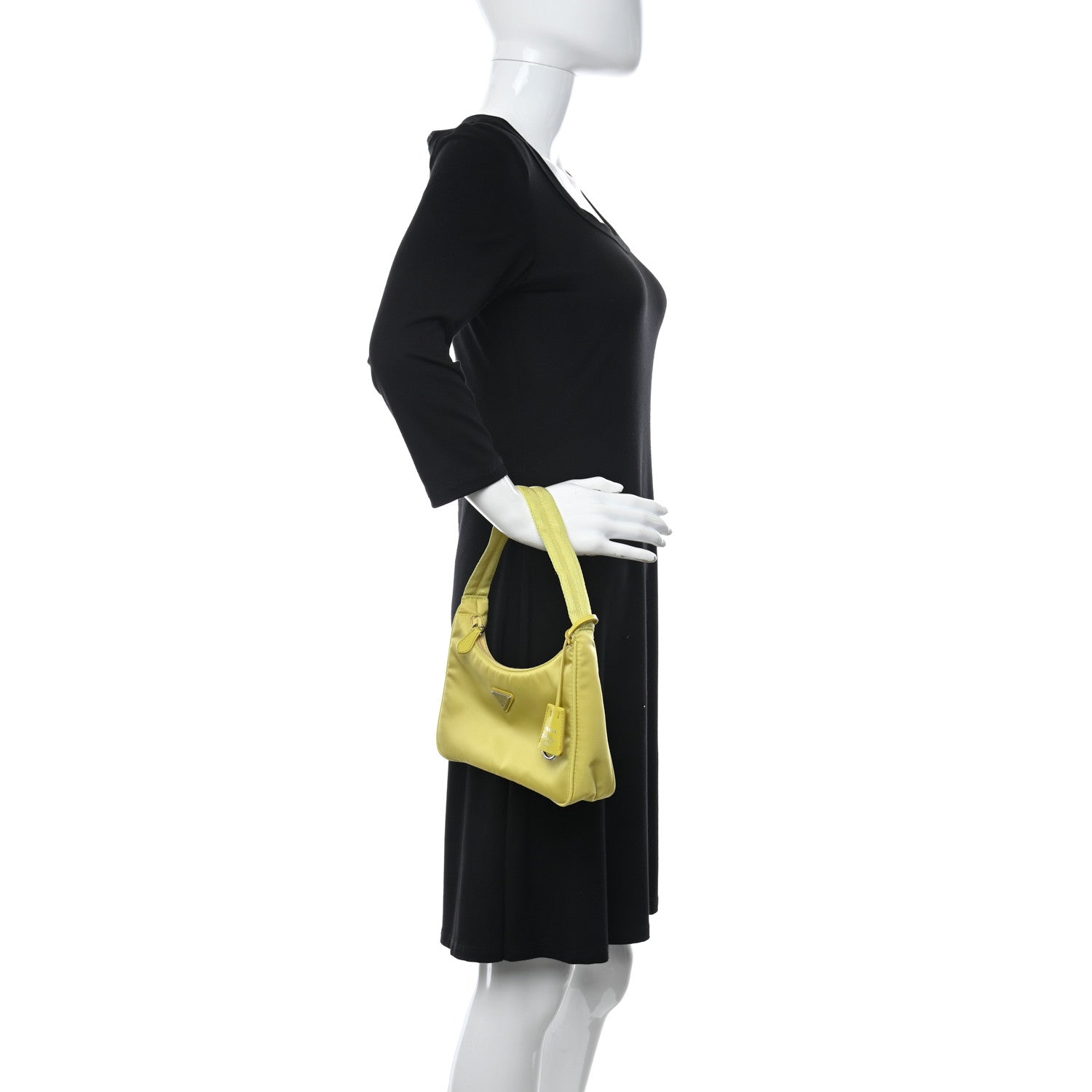 Prada Tessuto Nylon Saffiano Mini Re-Edition 2000 Bag Ananas 2 of 9
