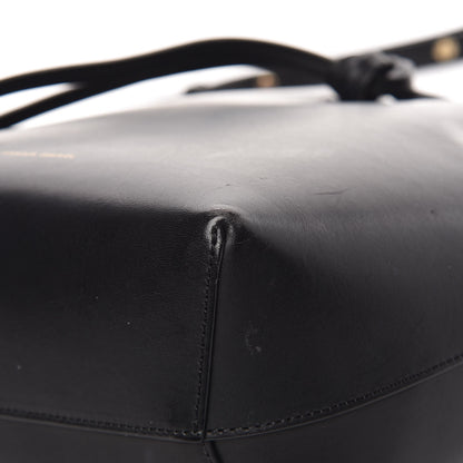 Mansur Gavriel Vegetable Tanned Calfskin Mini Bucket Bag Black Flamma 16 of 21