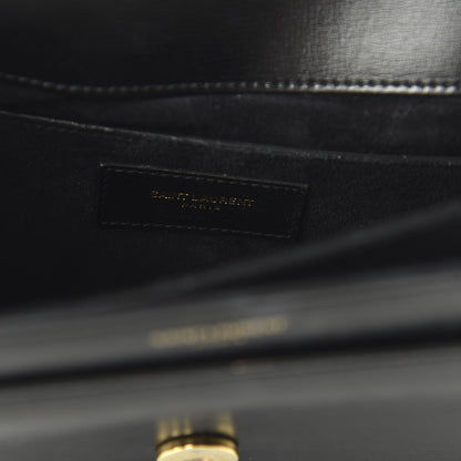 Saint Laurent Calfskin Large Monogram Sunset Black 8 of 9