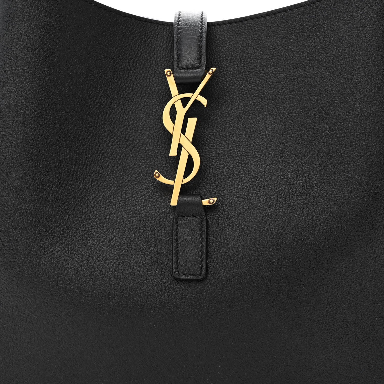 Saint Laurent Smooth Calfskin Small Le 5 A 7 Soft Hobo Black 7 of 9