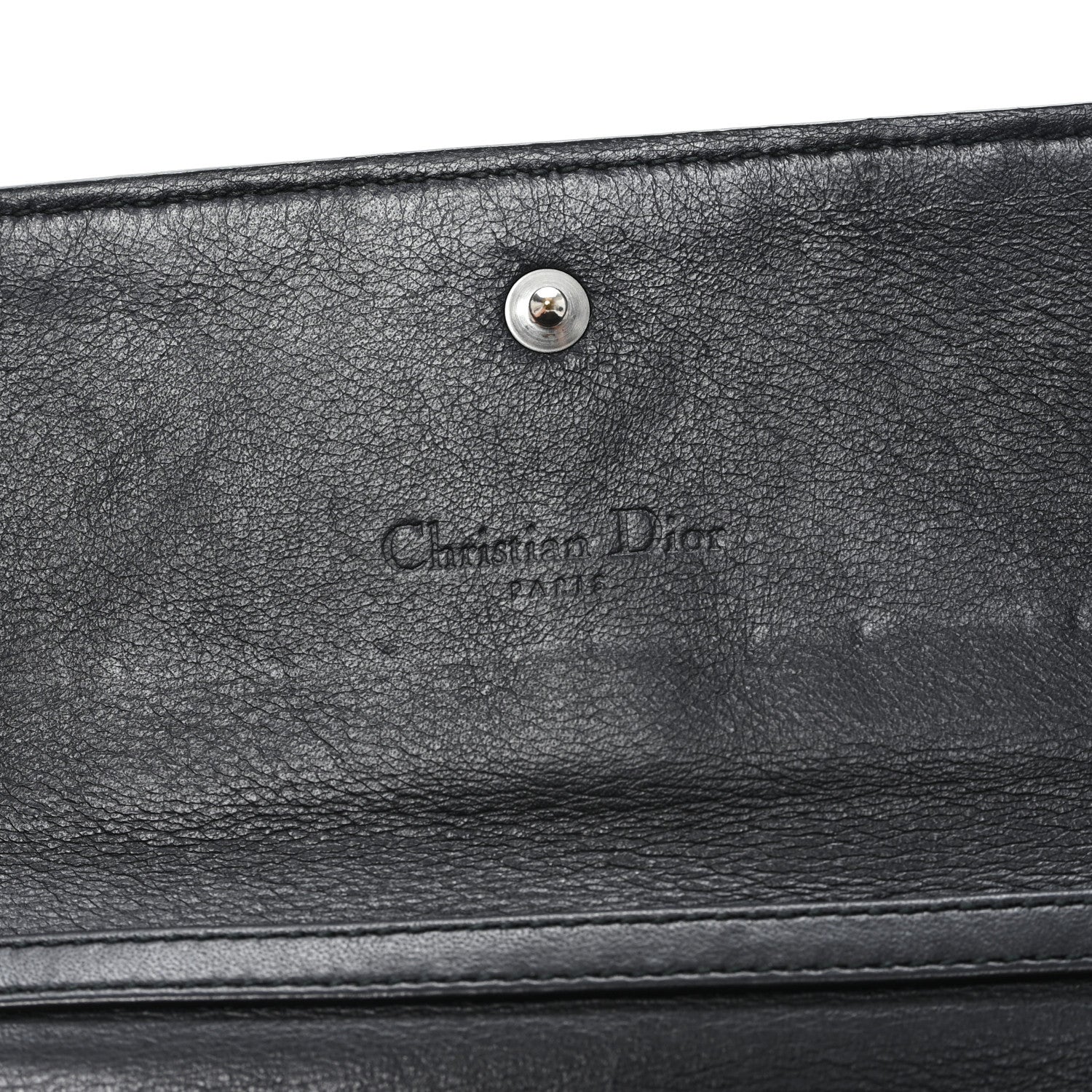 Christian Dior Patent Cannage Lady Dior Rendezvous Wallet On Chain Black 6 of 10