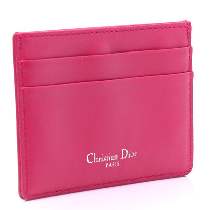 Christian Dior Calfskin Cannage Diorama Card Holder Fuchsia 2 of 5