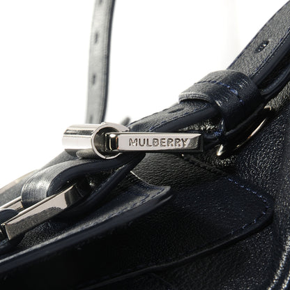 Mulberry Polished Buffalo Alexa Satchel Midnight Blue 4 of 13