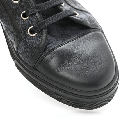 Gucci GG Monogram Calfskin Womens Low Top Sneakers 38.5 Piombo Black 9 of 11