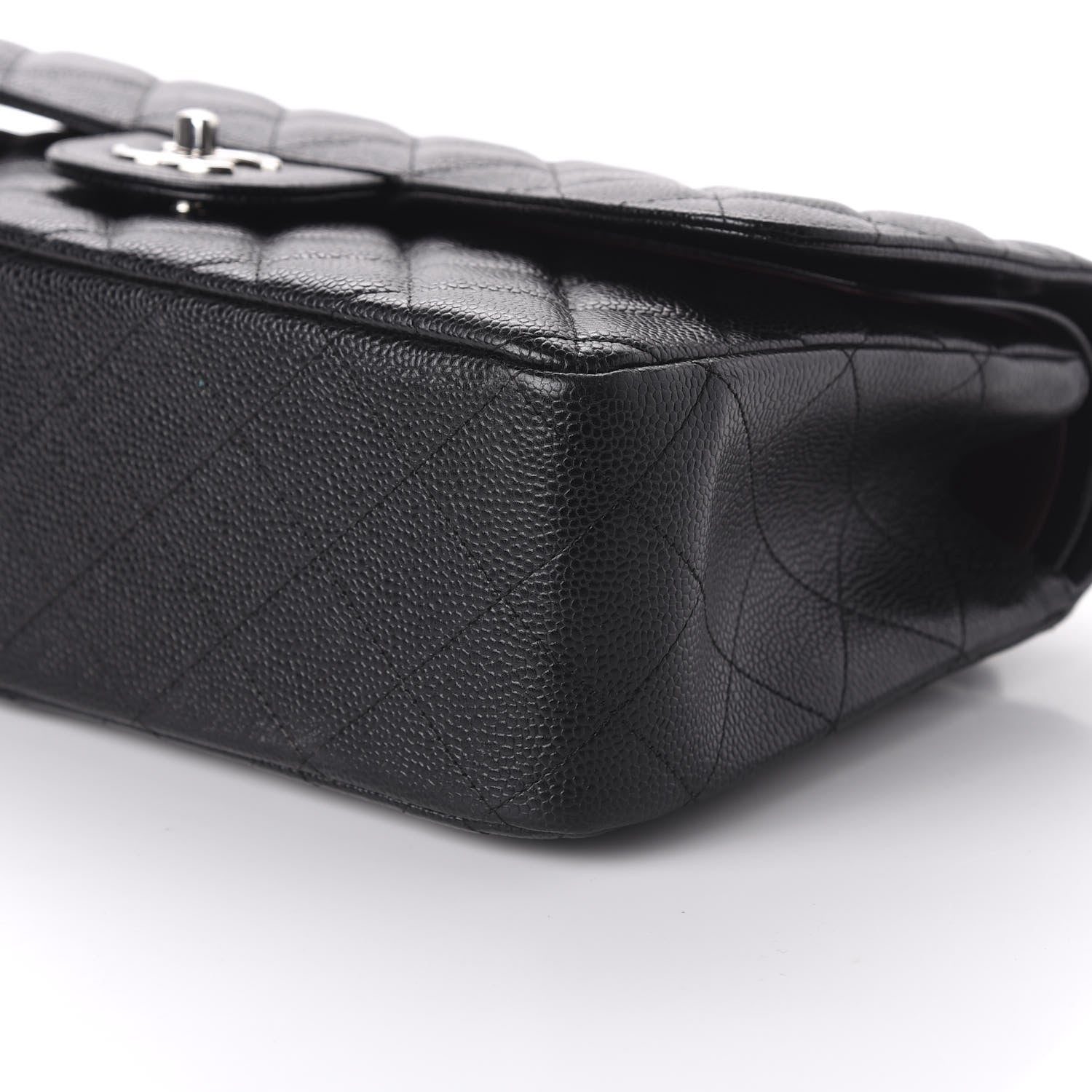 Chanel Caviar Quilted Jumbo Double Flap Black 7 of 12