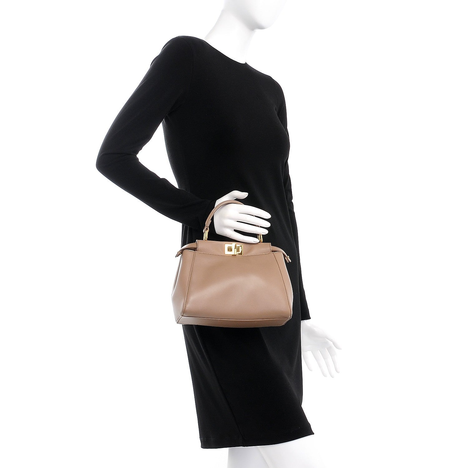 Fendi Nappa Mini Peekaboo Iconic Satchel Ratmusquet 3 of 9