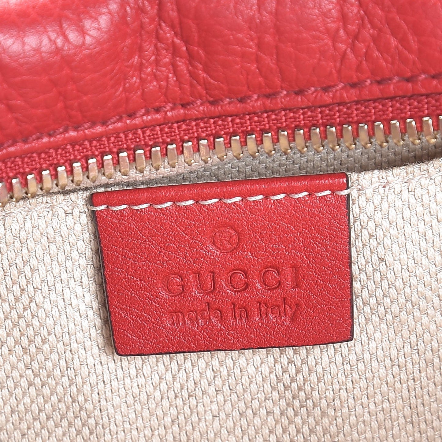 Pebbled Calfskin Small Soho Disco Bag Tabasco Red
