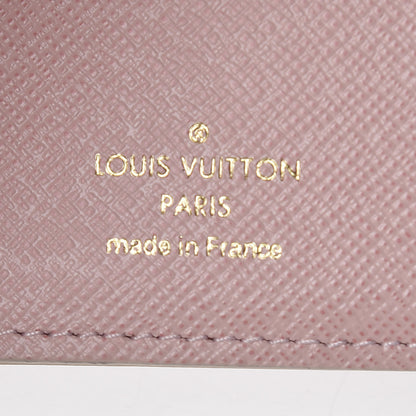 Louis Vuitton Damier Azur Victorine Wallet Rose Ballerine 6 of 13