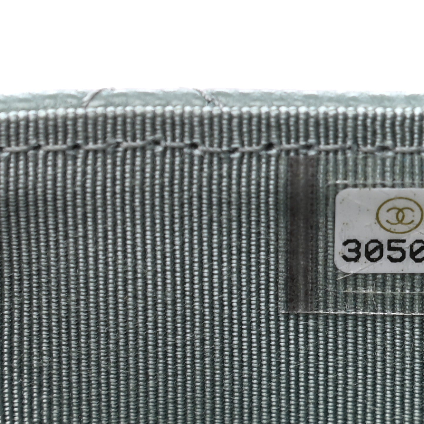 Caviar Quilted Flap Card Holder Wallet Light Blue