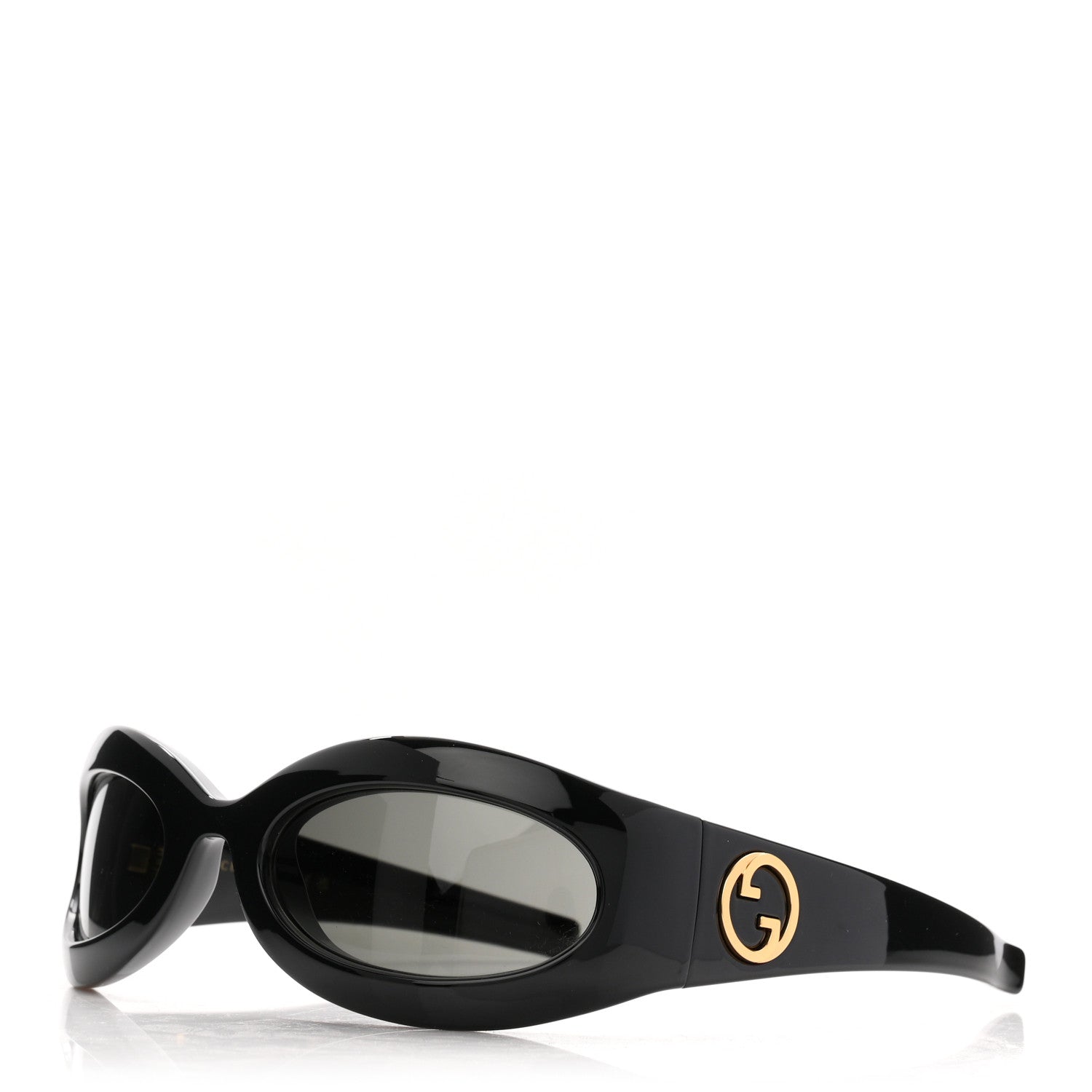 Gucci Acetate Oval Sunglasses GG1247S Black 1 of 7