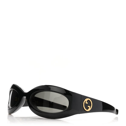 Gucci Acetate Oval Sunglasses GG1247S Black 1 of 7