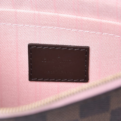 Louis Vuitton Damier Ebene Neverfull MM GM Pochette Rose Ballerine 6 of 7