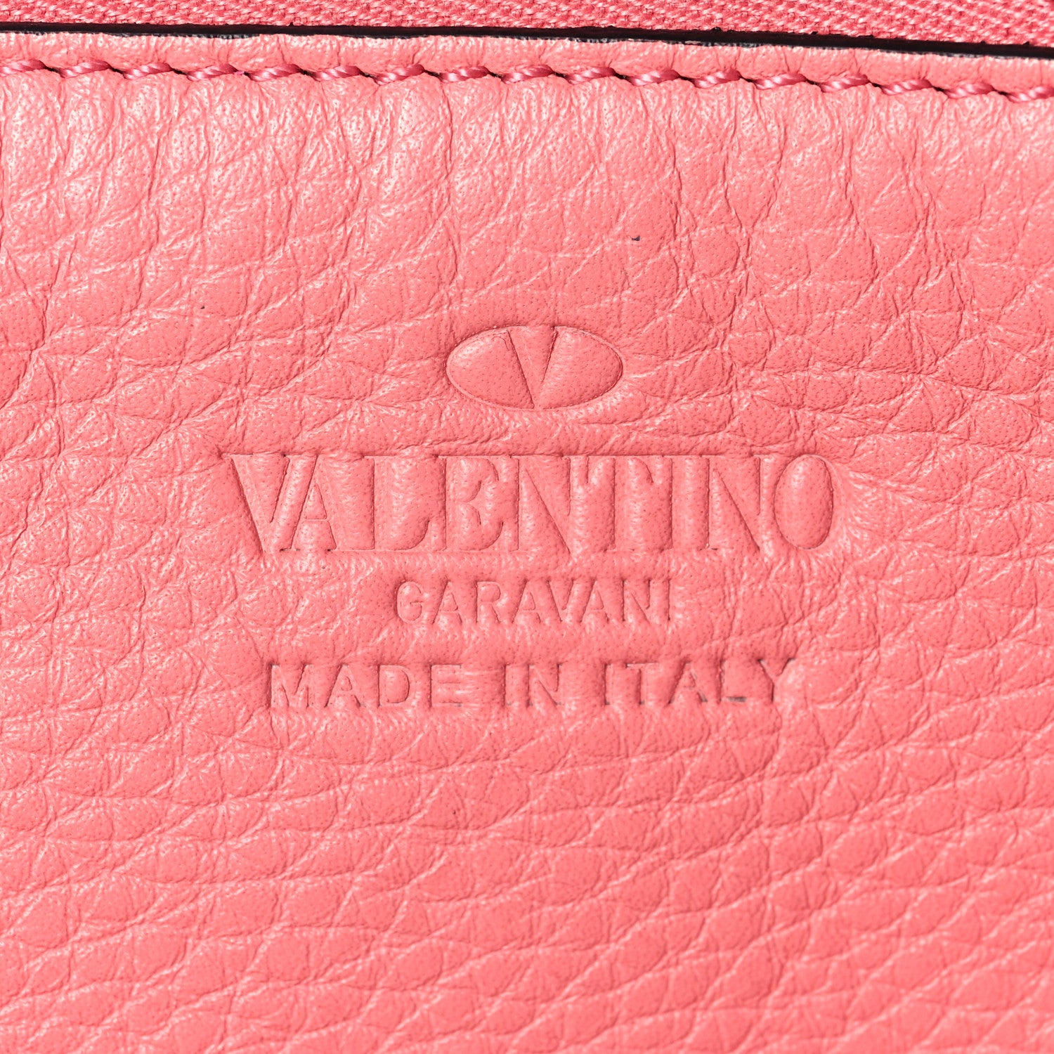 Valentino Garavani Pebbled Calfskin Medium Rockstud Tote Paradise Rose 6 of 7