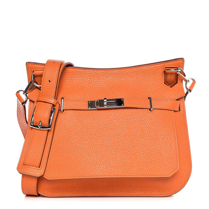 Hermes Taurillon Clemence Jypsiere 28 Orange 1 of 9