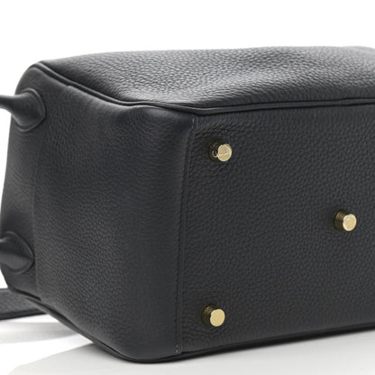 Hermes Taurillon Clemence Lindy 26 Black 9 of 13