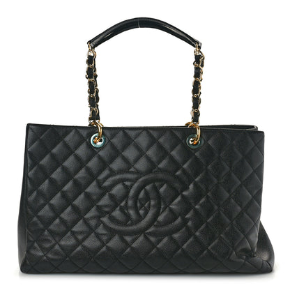 Chanel Caviar Quilted XL Grand Shopping Tote GST Black 1 of 10