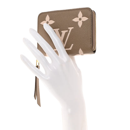 Louis Vuitton Empreinte Monogram Giant Zippy Coin Purse Tourterelle Creme 2 of 7