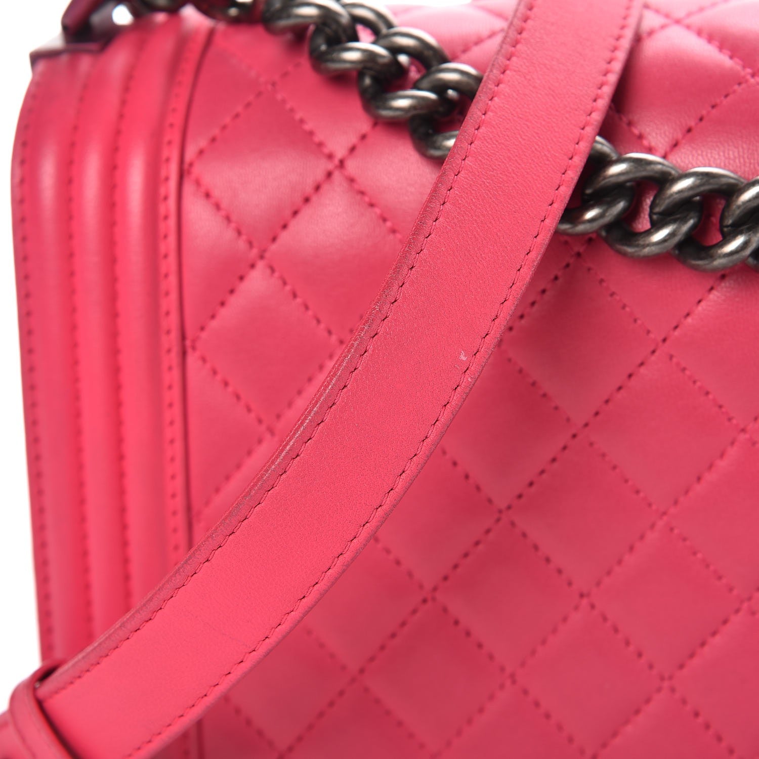 Chanel Lambskin Quilted New Medium Boy Flap Pink 8 of 12