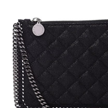Stella McCartney Shaggy Deer Quilted Falabella Wristlet Black 7 of 10