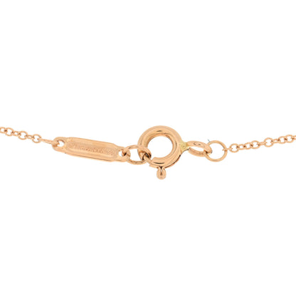 Tiffany 18K Rose Gold Diamond Small Victoria Necklace 3 of 4