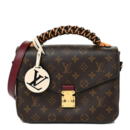 Louis Vuitton Monogram Braided Pochette Metis Safran 1 of 11