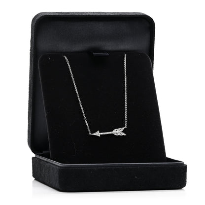 Tiffany Platinum Diamond Arrow Pendant Necklace 5 of 5