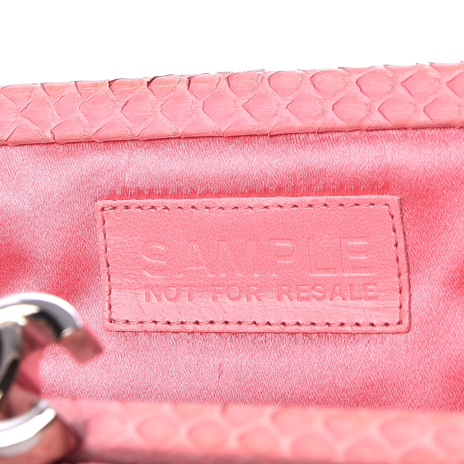 Chanel Python Timeless Clutch Pink 7 of 13