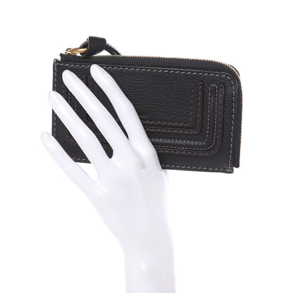 Chloe Grained Calfskin Medium Marcie Zip Card Holder Black 2 of 8