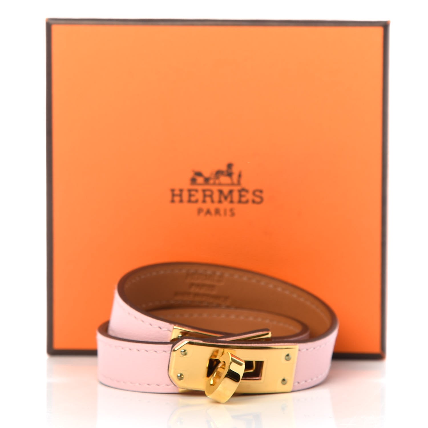 Hermes Swift Kelly Double Tour Bracelet T2 Rose Sakura 7 of 7