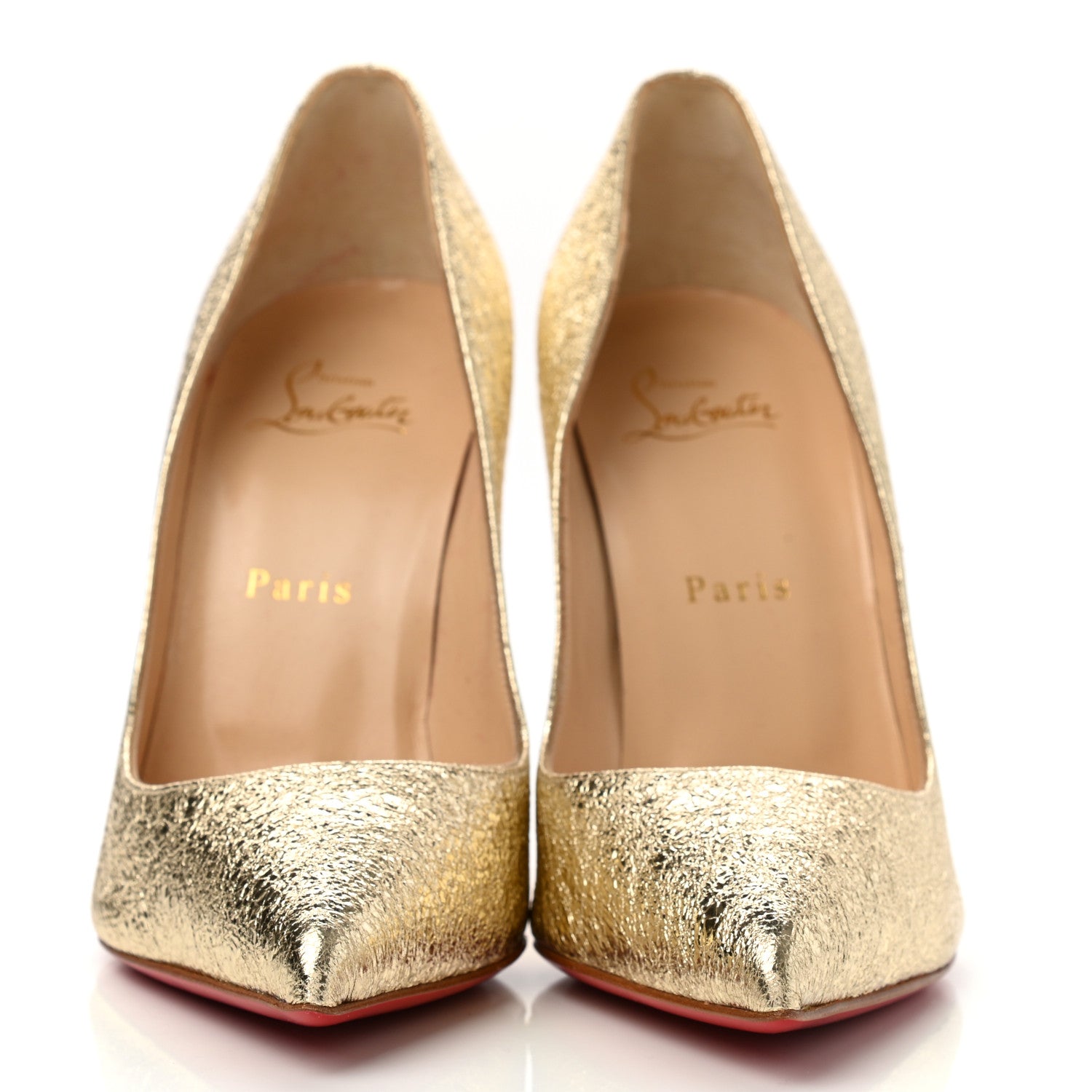 Christian Louboutin Specchio Vintage So Kate 120 Pumps 38.5 Gold 1 of 11