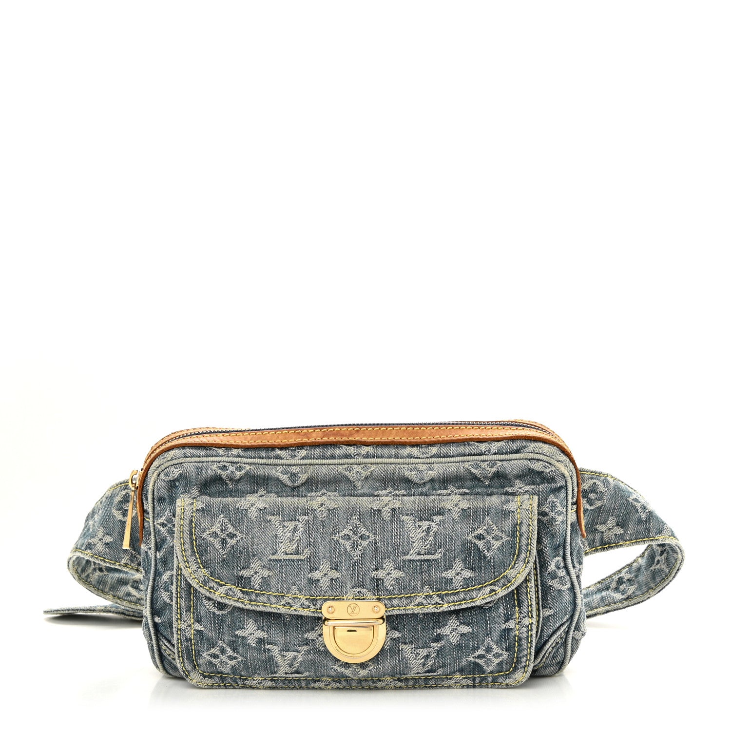 Louis Vuitton Monogram Denim Bum Bag Blue 1 of 10